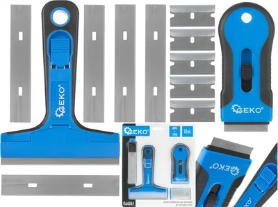 Obrázok produktu pre Súprava multifunkčných škrabiek na čistenie skiel a okien 12 kusov