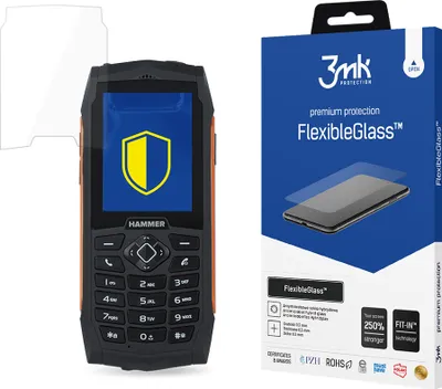 Produktbild von 3mk Display Hybridglas FlexibleGlass für MyPhone Hammer 3 Plus 0,3mm 7H