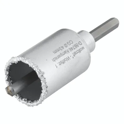 Produktbild von wolfcraft GmbH 3894000, Einzelbild, Bohrer, Mauerziegel, Gipskarton, Kachel, Edelstahl, Hartmetall-beschichtetes Wolfram (TCC), Sechskantschaft