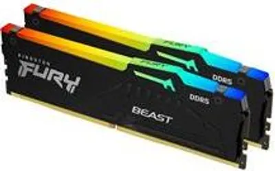 Obrázek produktu pro Kingston Technology FURY Beast 32GB 3200MT/s DDR4 CL16 DIMM (Kit of 2) 1Gx8 RGB, 32 GB, 2 x 16 GB, DDR4, 288-pin DIMM