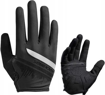 Image de Gants de vélo longs ROCKBROS S247-L noirs ajustables
