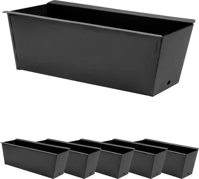Produktbild von Famanu Pflanzenbehälter Antrazit Metall für Europaletten - Set von 6