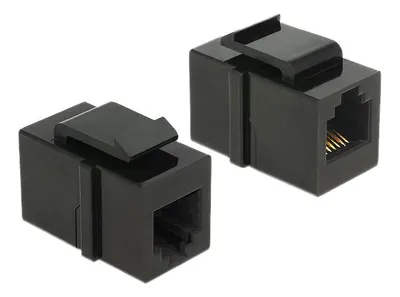 Image de DeLOCK 86390, RJ12, RJ12, femelle/femelle, noir, 19,5 cm, 16,8 cm