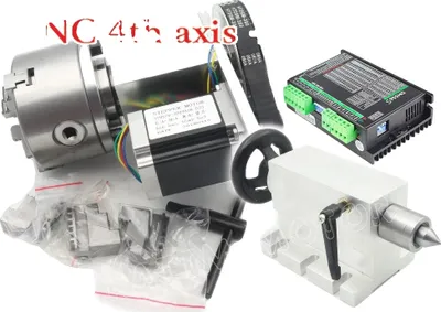 Obrázek produktu pro CNC 4 osy, krokový motor Nema23, převodový poměr 6:1, ovladač K11-100mm