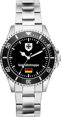 Produktbild von KIESENBERG Herrenuhr Armbanduhr Soldat Bundeswehr Sanitätstruppe Geschenk Artikel Fan Zubehör Analog Quartz Uhr 1078