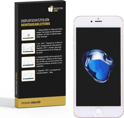 Produktbild von 2x Panzerfolie für iPhone 7 ANTI-SCHOCK Displayschutzfolie Schutzfolie MATT