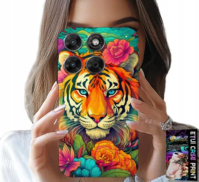 Produktbild von Etui Do Motorola Edge 70 - Zwierzęce Wzory Tygrys Tygrysek Case