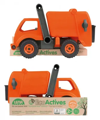 Obrázok produktu pre Lena EcoActives SM04216, Smetiarske auto, 2 rok / roky, Plast, Drevo, Šedá, Oranžová