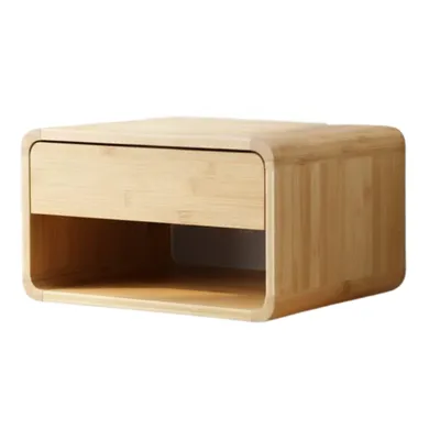 Produktbild von BUDDLEY Nachttisch – Hängend – Wandnachttisch mit Schublade – Hängend – Nachttische – Holz – Nachttische – Aus Holz – Bedside Table – Bambus