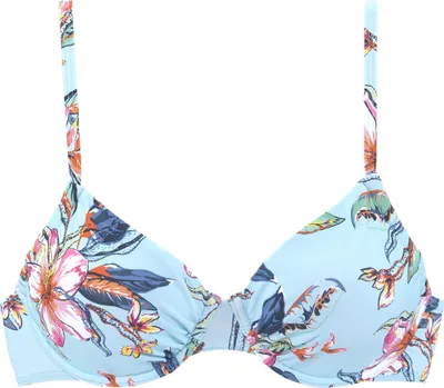 Produktbild von LASCANA Bügel-Bikini-Top Malia hellblau-bedruckt Größe 42 Cup F