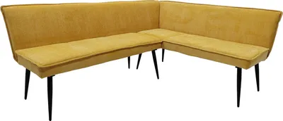 Produktbild von Eckbank 195 x 154 cm Mesilla Gelb kurzer Schenkel rechts