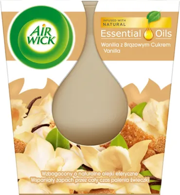 Produktbild von Air Wick Duftkerze Vanille mit braunem Zucker 1 Stk.
