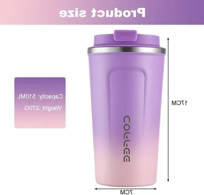 Thermo Kaffeebecher 510 ml, BPA-frei, doppelwandig, auslaufsicher und isoliert für Kaffee und Tee unterwegs