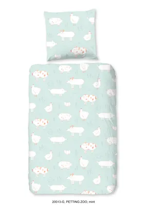 Produktbild von Duvet cover Good Morning 135x200 + 1* 80x80 cm - farm animals