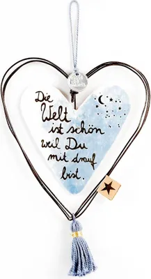 Produktbild von Schmuckherz "Die Welt ist schön"