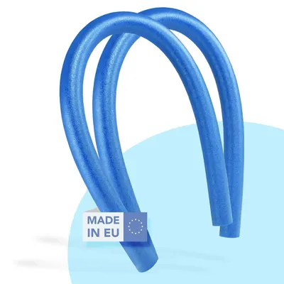 Weko Fun 2 Schwimmnudel in Blau, Made in EU. Poolnudel für Wassergymnastik und Schwimmen.