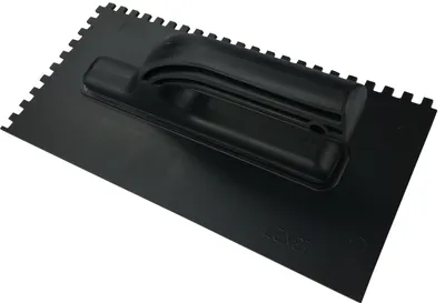 Produktbild von Zahnkelle Kunststoff Glättekelle Kelle Zahnspachtel geöffnet 270 x 130 mm 4 x 4 mm