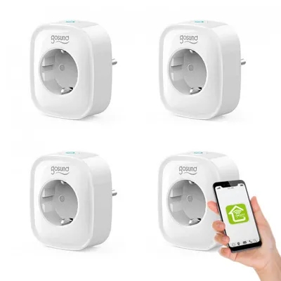 Produktbild von Set mit 4 intelligenten Gosund SP1 WLAN-Steckdosen