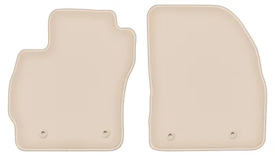 Produktbild von DURBAN Beige Velours-Fußmatten vorne für Mazda 5 II Minivan (2010-)