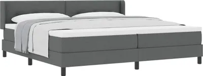 Produktbild von Boxspringbett mit Matratze mit Matratze Dunkelgrau 200 x 200 cm