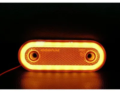 Image de Feu de position/de signalisation à LED, jaune, homologation E, effet néon, 12 V-24 V
