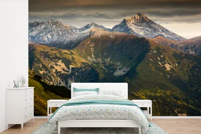 Produktbild von Tapete - Fototapete Dunkle Himmel über dem Nationalpark Tatra in der Slowakei - Breite 525 cm x Höhe 350 cm