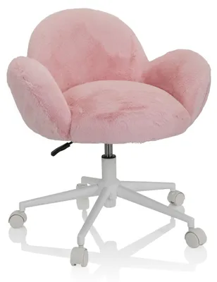Produktbild von hjh OFFICE Kinderdrehstuhl KID TEDDY Schreibtischstuhl für Kinder höhenverstellbar mit Armlehnen Stoff