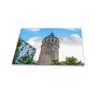 Produktbild von Herdabdeckplatte Glaskeramik 1 Teilig 80x52 Stadt Braun Abdeckung Glas Spritzschutz