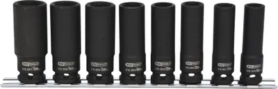 Produktbild von KS TOOLS 515.0648 3/8" Sechskant-Kraft-Stecknuss-Satz, lang, 8-tlg