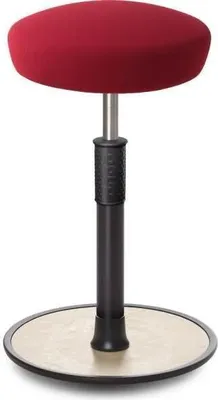Produktbild von Sitz- Stehhocker Free Tall Hutsitz Gestrick Dunkelrot schwarz /cremeweiß.