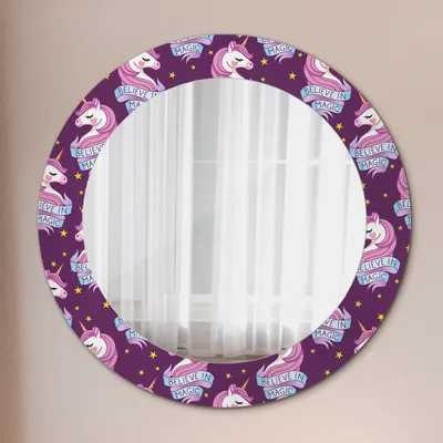 Produktbild von Ø60cm Modern Spiegel - Wandspiegel Wandmontage- Schlafzimmer - Geometrisch Muster