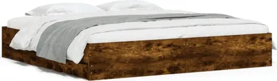 Produktbild von vidaXL Bettgestell mit Schubladen Räuchereiche 180x200cm Holzwerkstoff