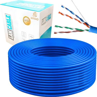 Zdjęcie produktu dla Kabel Sieciowy Lan Rj45 Cat 6A Przewód Internetowy Utp Router Skrętka 305M