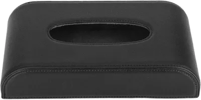 Produktbild von Autositzhalter aus schwarzem Kunstleder – multifunktionaler automatischer Organizer für Handtücher