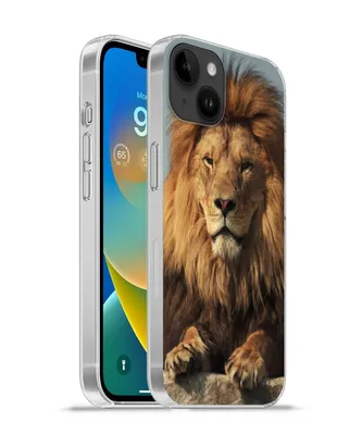 Produktbild von MuchoWow® Handyhülle Schutzhülle Hülle für Apple iPhone 14 Plus - Soft case Löwe - Felsen - Porträt Silikon Softcase Handy Hülle - Abbildung