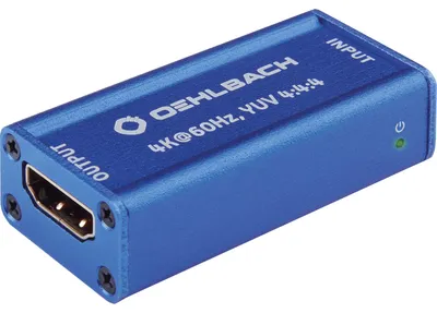 Immagine prodotto di Ripetitore Oehlbach UHD con amplificatore di segnale per HDMI 24kt HDR 4K-3D UHD 60Hz 21:9