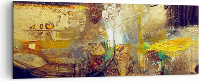Produktbild von Bild auf Leinwand - Leinwandbild - Abstraktion modern - 140x50cm - Wand Bild - Wanddeko - Leinwanddruck - Bilder - Kunstdruck - Wanddekoration - Leinwand bilder - Wandkunst - AB140x50-3483