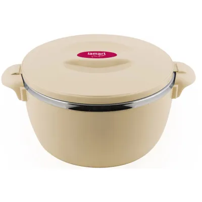 Obrázek produktu pro LAMART LT6038 Termohrnec, materiál plast, barva béžová, objem 4000 ML, rozměr 24 × 13 cm