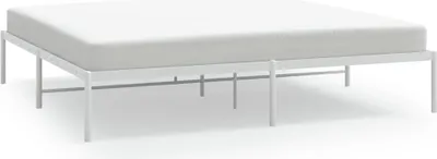 Obrázek produktu pro vidaXL Postelový rám kovový bílý 193x203 cm
