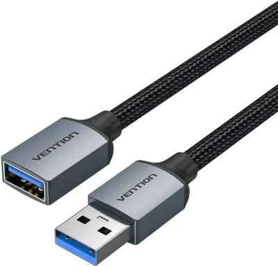 Produktbild von Vention USB 3.0 Verlängerungskabel USB-A Stecker auf USB-A Buchse 3m in Grau