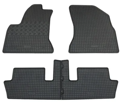 Gummifußmatten Set 4-teilig für Citroen C4 Picasso (2006-), schwarz