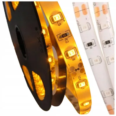 Obrázek produktu pro LED páska, 24 W, 12 V, 4,8 W/m, vodotěsná (IP63), žlutá, 5 metrů, stmívatelná