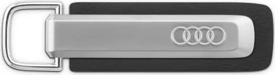 Produktbild von Original Audi Schlüsselanhänger Ringe, silber/schwarz