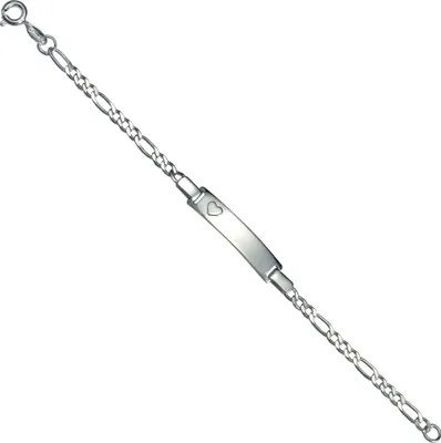 Zdjęcie produktu dla Bransoletka F, srebro próby 925, 16 cm, kolor biały, numer katalogowy: 301260017