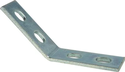 Produktbild von tecuro Montagewinkel 45° abgewinkelt, für Montageschiene Typ 38/40, Stahl verzinkt