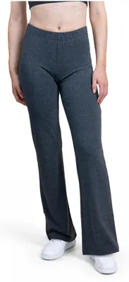 Imagen del producto de Leggings deportivos para mujer, marca SES, color gris antracita con efecto jaspeado, confeccionados en algodón, talla 32/34