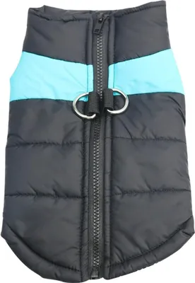 Produktbild von Warmer Haustiermantel/Jacke für Hunde und Katzen, wasserdichte Kleidung, kleine, mittelgroße, große Haustierkleidung, Frühling, Herbst, Winter (M, Blau)