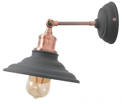 Image de Applique "Loret" 240V E27 Ø 20 cm Noir