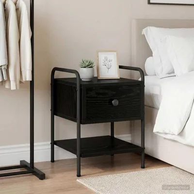 Obrázok produktu pre vidaXL Nočný stolík Čierny dub 35 x 36,5 x 47 cm Drevotrieska
