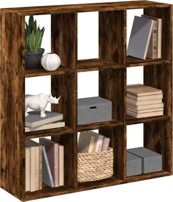 Produktbild von Raumteiler-Bücherregal Räuchereiche 102x29x103,5 cm 858043